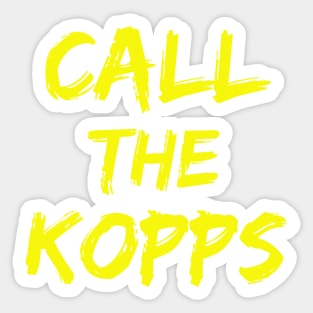 Call The Kopps - Arkansas Baseball Kevin Kopps - Call The Kopps Baseball Lover Sticker